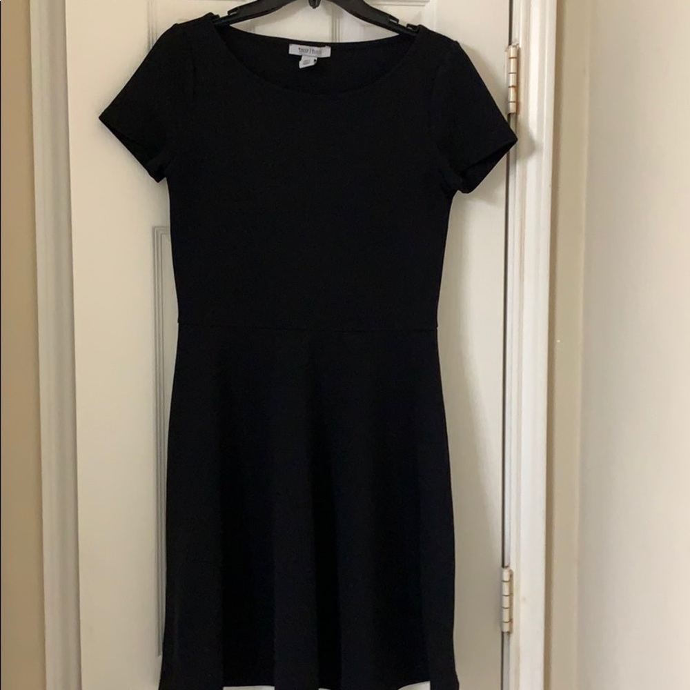 Black A-line dress